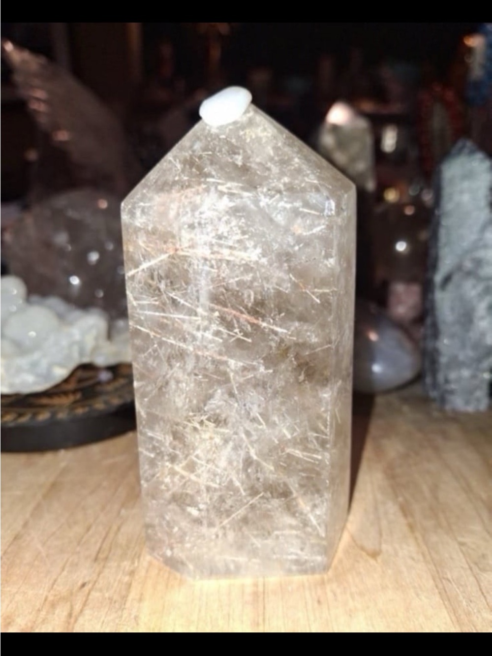 Rutilated Angel Hair Quartz Point Tower- Natural